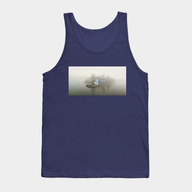 Snowy Owl at Dawn Tank Top by lauradyoung